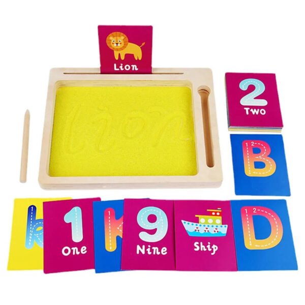 Montessori Wooden Sand Writing Tray