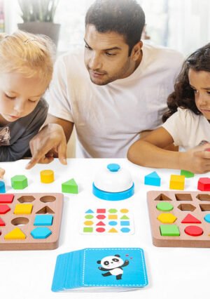Wooden Geometric Building Blocks (2-Player)